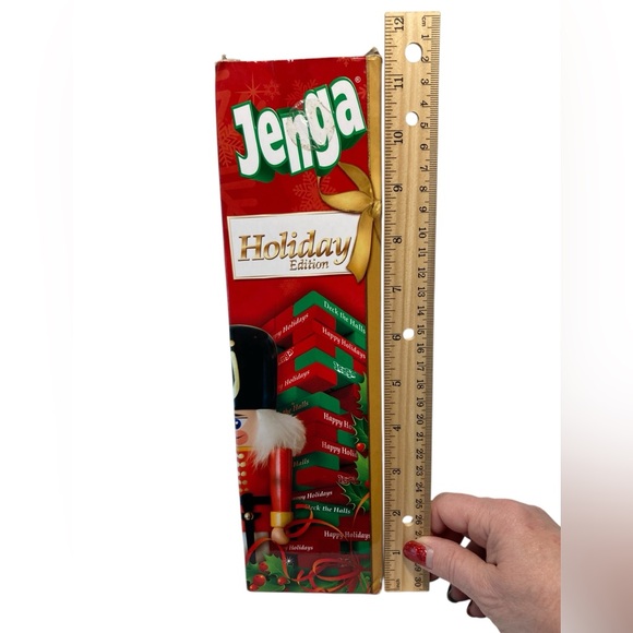 INCOMPLETE Jenga Holiday Edition 2011 Red Green HTF - 42 pieces. - Picture 11 of 11
